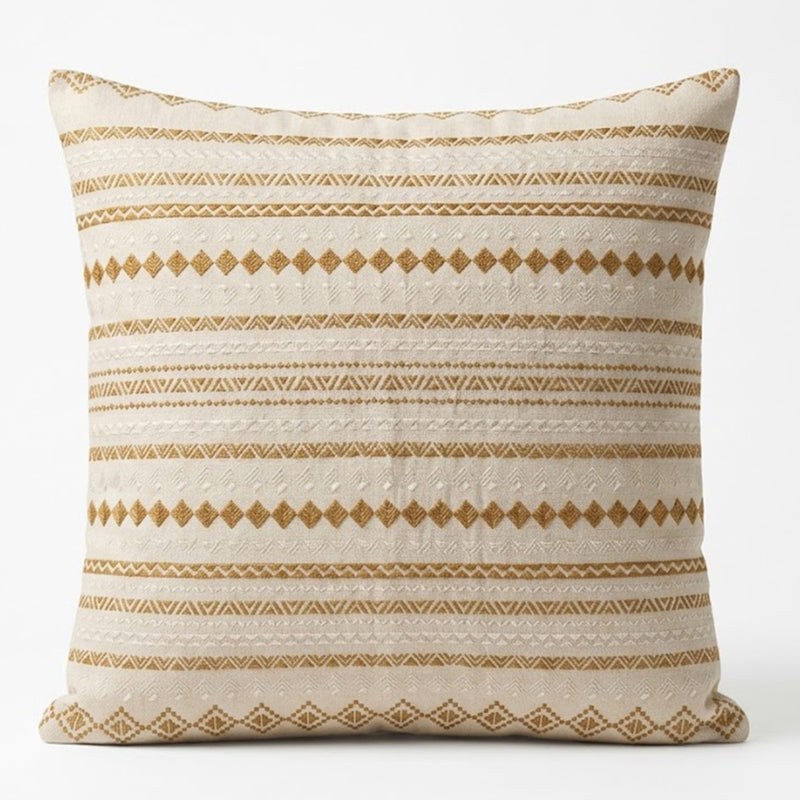 Cushion Linear Sand 18x18 Inch – Tribal Whites