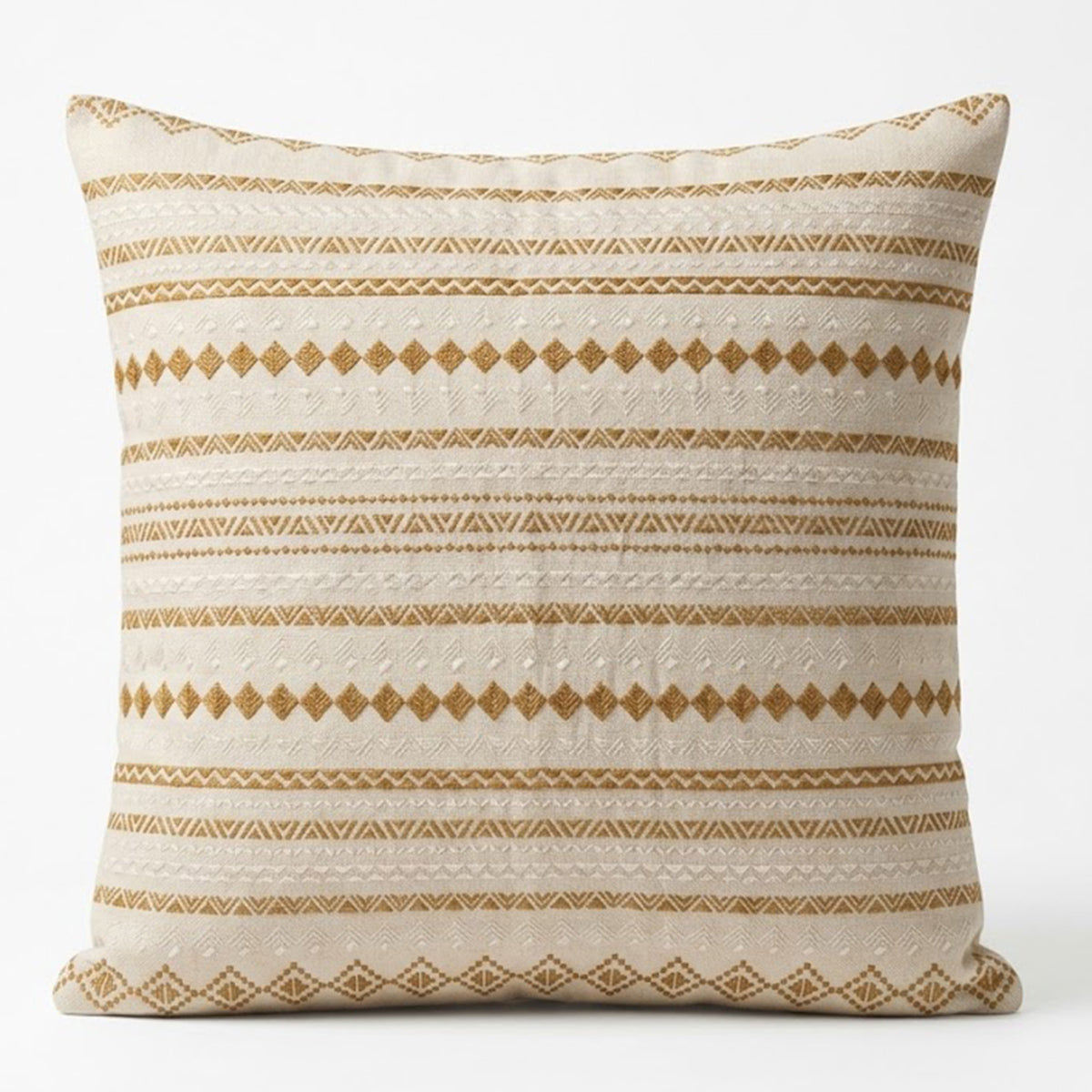 Cushion Linear Sand 18x18 Inch – Tribal Whites