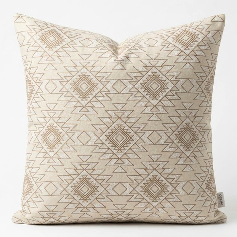 Cushion Tan Diamonds 20x20 Inch – Tribal Whites