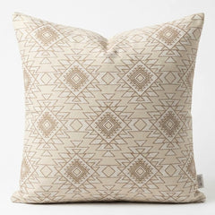 Cushion Tan Diamonds 20x20 Inch – Tribal Whites