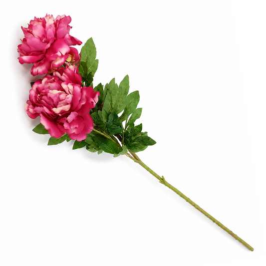 Peony Purple Stick – Decorative Artificial Purple Peony Flower Stem for Home Décor