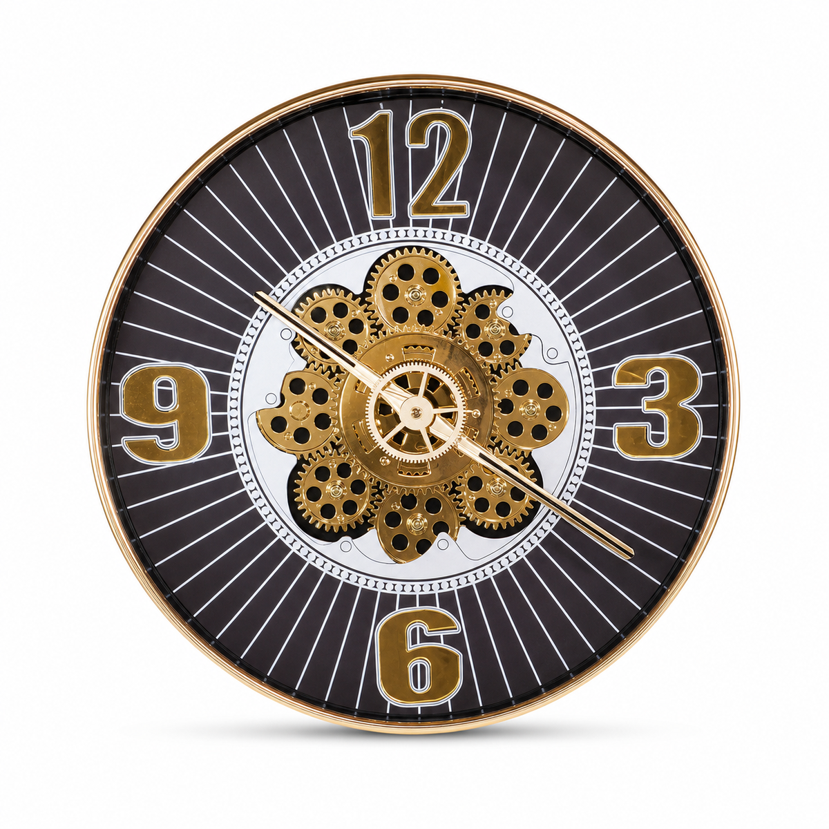 Black & Gold Wall Clock