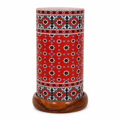 Printed Acrylic Lamp T Art – Colorful Traditional Pakistani Art Decorative Table Lamp