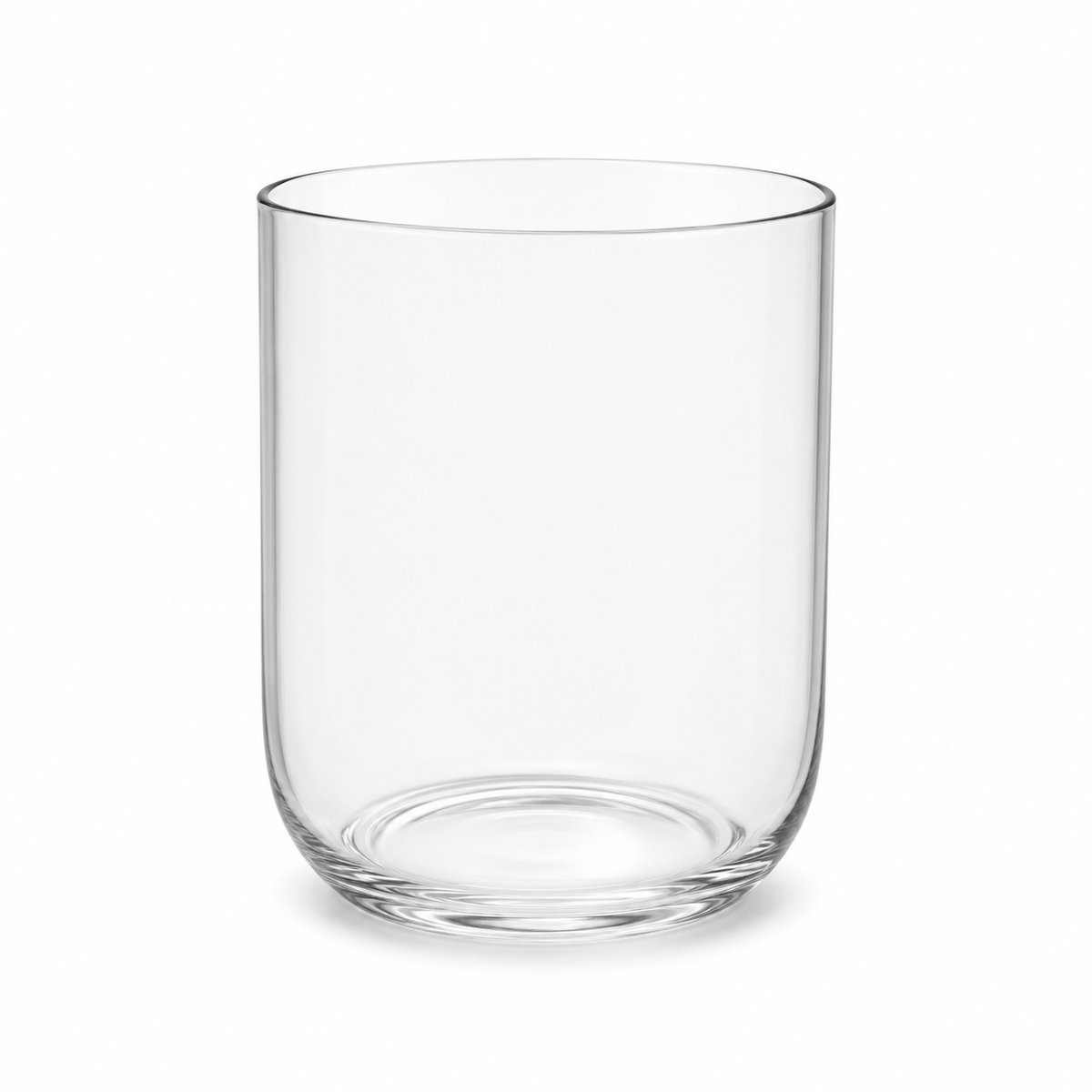 Clear Glass Cylinder Vase – Minimal Decorative Flower Vase 15.8 × 9.7 × 28 cm