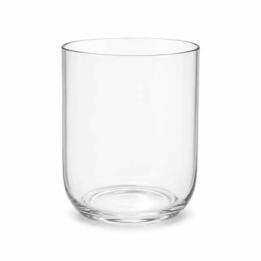 Clear Glass Cylinder Vase – Minimal Decorative Flower Vase 15.8 × 9.7 × 28 cm