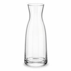 Elegant Clear Glass Bottle Vase with Golden Rim – Decorative Flower Vase