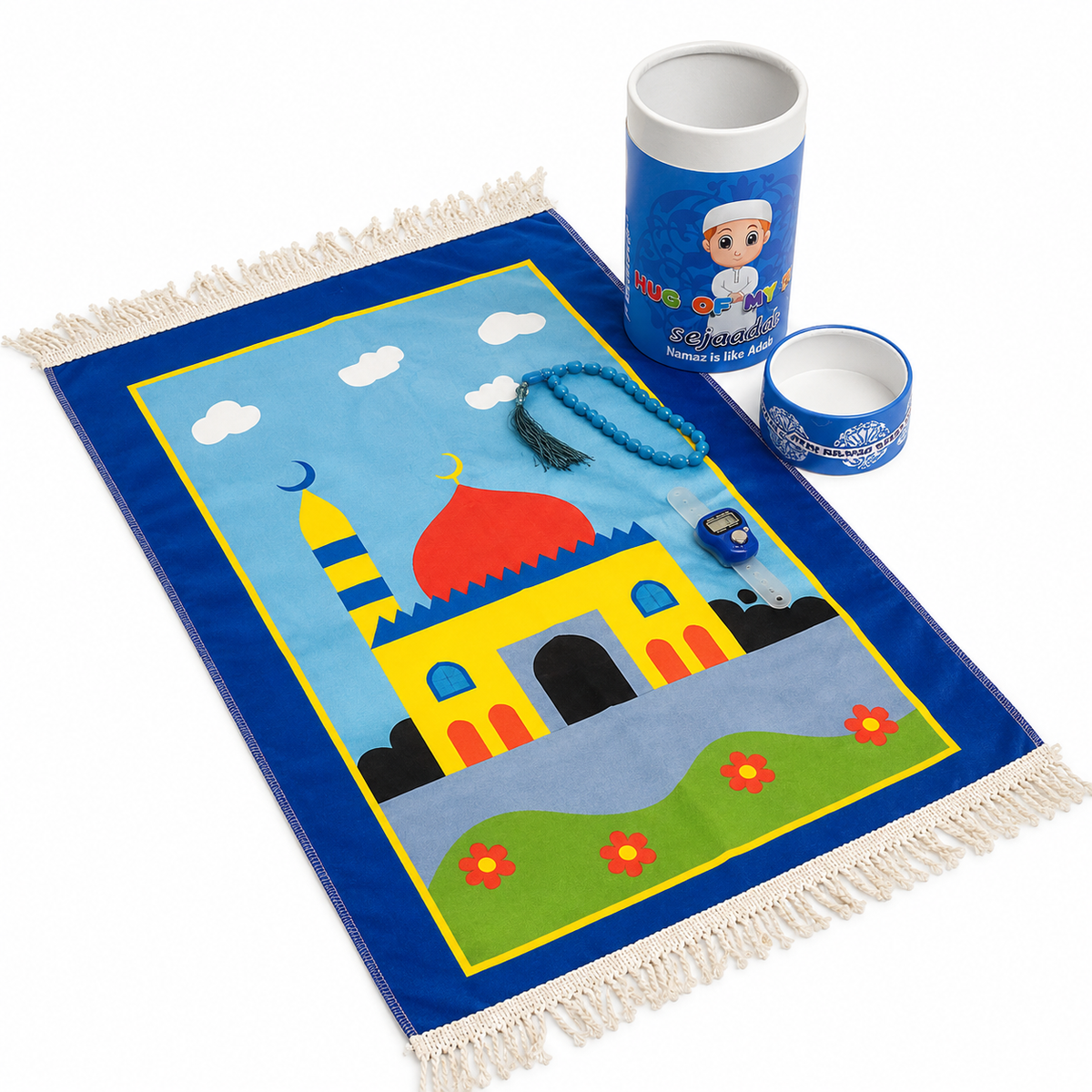 Kids Prayer Mat 50x90 cm | Comfortable Janamaz for Children