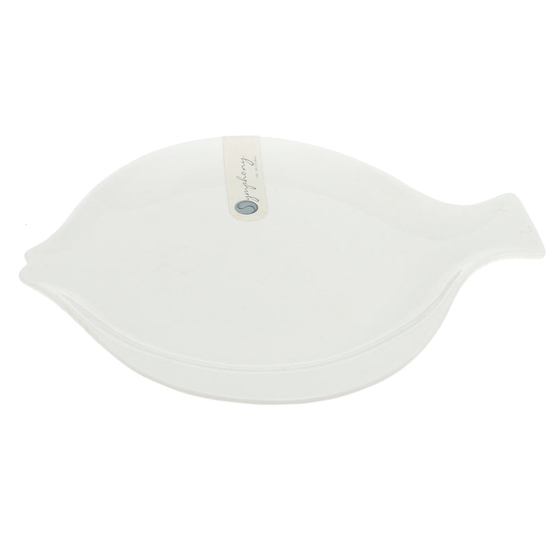Large Wooden Leaf Dish – Decorative Serving & Accent Tray - Habitt