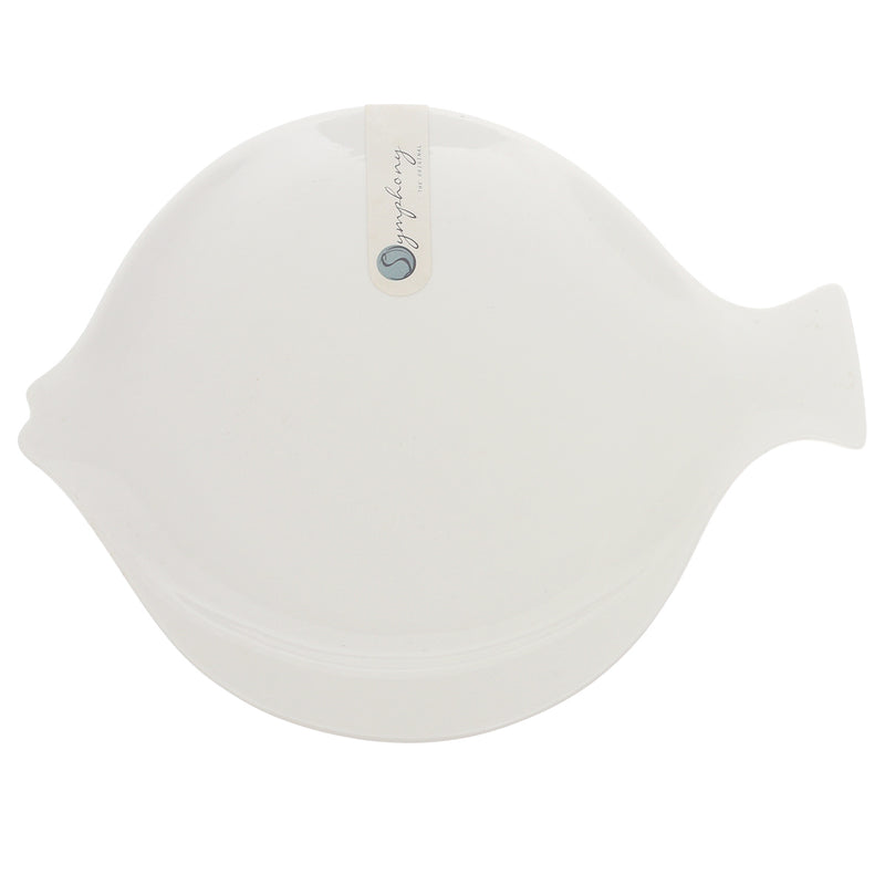Large Wooden Leaf Dish – Decorative Serving & Accent Tray - Habitt