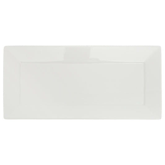 36 cm Rectangle Symphony Platter – Elegant White Serving Tray