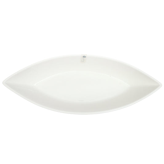 44 cm Oval Symphony Bowl – Elegant White Serving Bowl