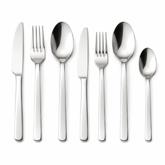 IKEA 56-Piece Stainless Steel Cutlery Set – Complete Flatware Set for 8 Persons