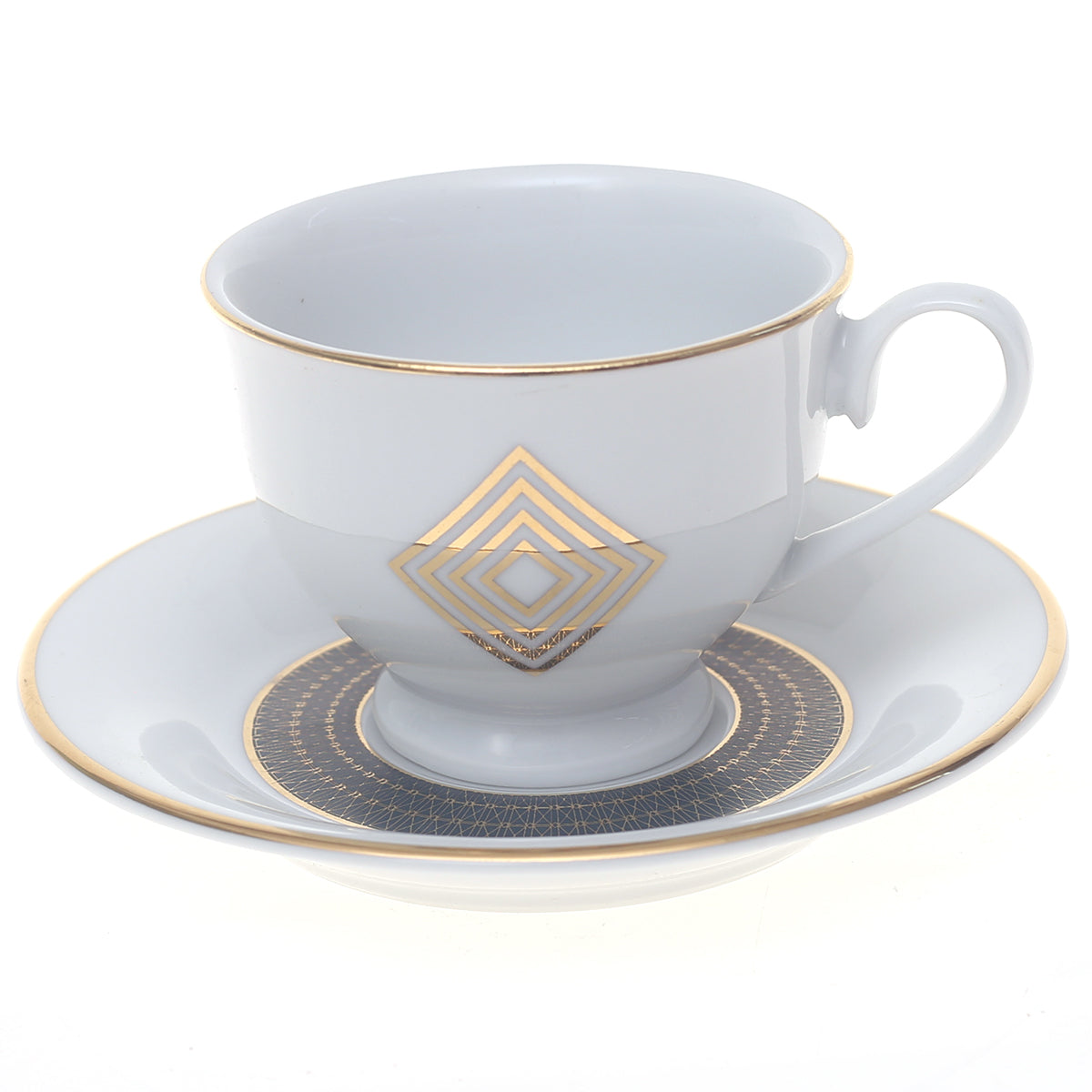 Luxury Arch Geometric Dark Green Dinner Set – Elegant Porcelain Tableware Collection - Habitt