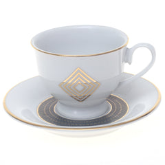 Luxury Arch Geometric Dark Green Dinner Set – Elegant Porcelain Tableware Collection - Habitt