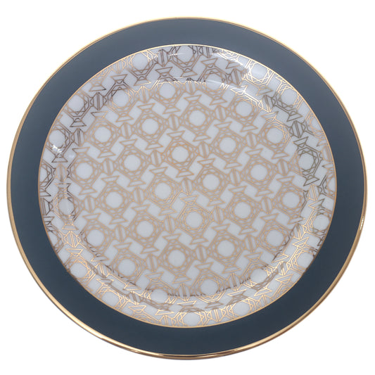 Luxury Arch Geometric Dark Green Dinner Set – Elegant Porcelain Tableware Collection - Habitt