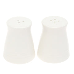 Brilliant 2 Pcs Salt & Pepper Set – Elegant White Ceramic Shakers