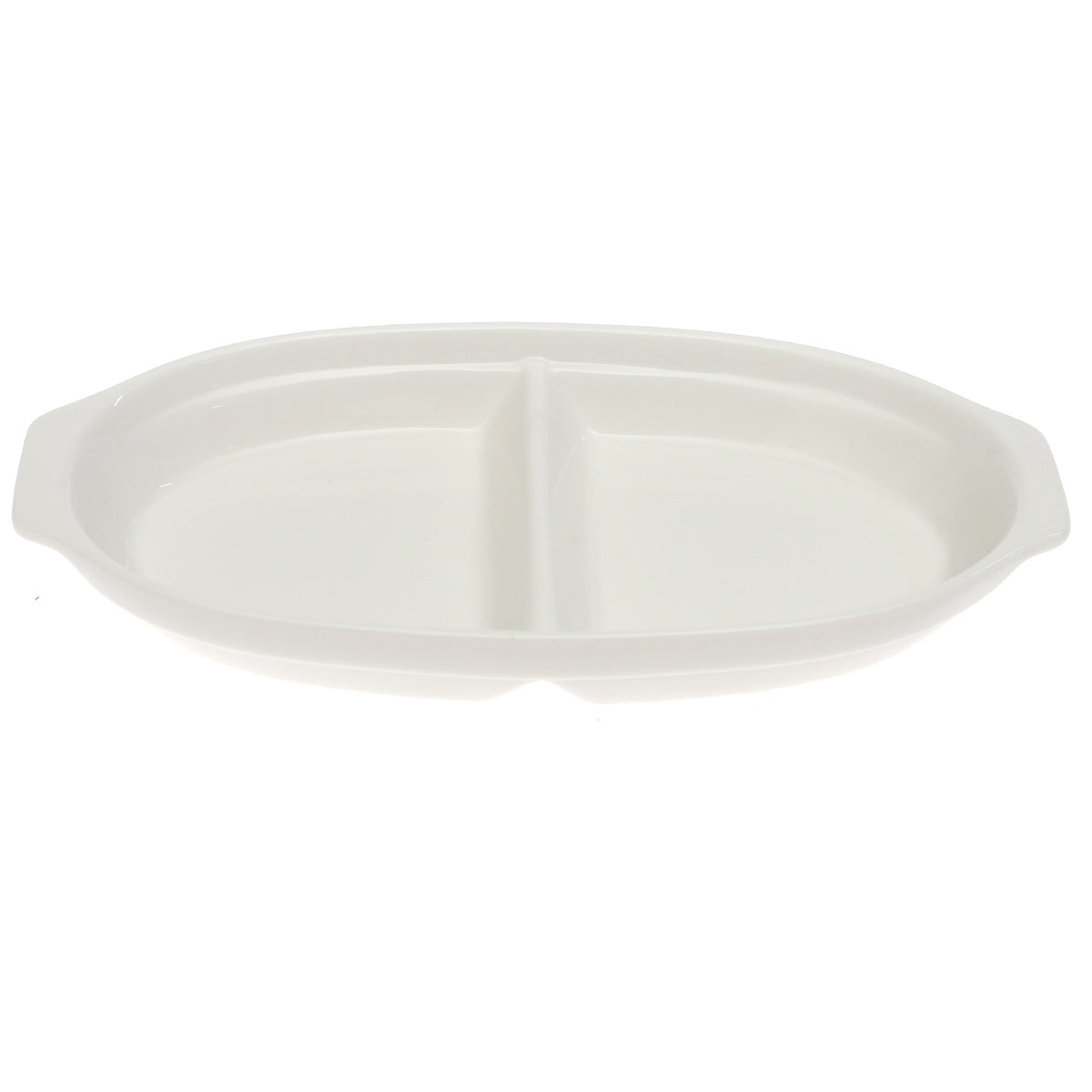 3 Division Dry Fruit Serving Bowl – Elegant White Ceramic Snack Platter