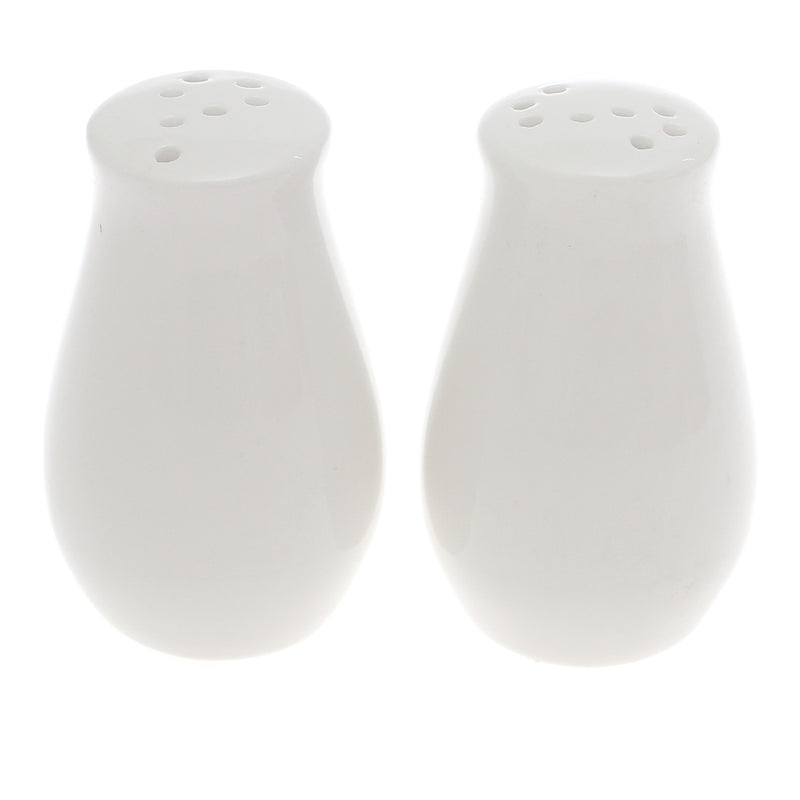 Salt & Pepper Set – Elegant White Ceramic Shakers - Habitt