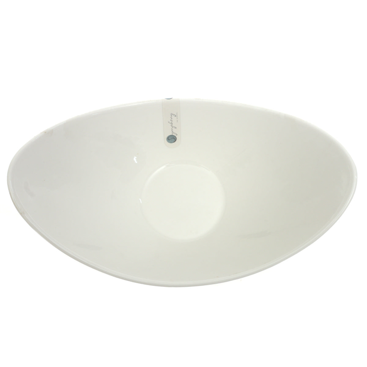 Shangri La Bowl 30 cm – Elegant White Ceramic Serving Bowl - Habitt