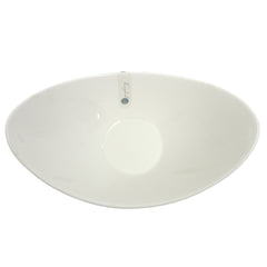 Shangri La Bowl 30 cm – Elegant White Ceramic Serving Bowl - Habitt