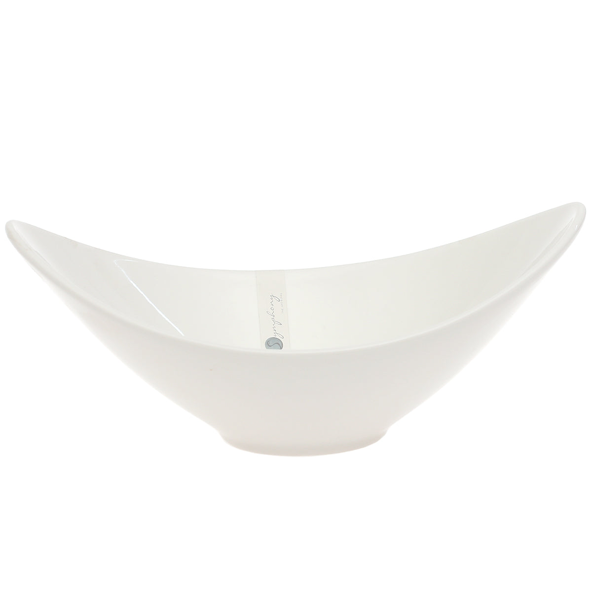 Shangri La Bowl 30 cm – Elegant White Ceramic Serving Bowl - Habitt