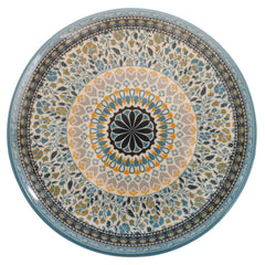 30PCS  6 Person Dinner Set Blue Mosaic