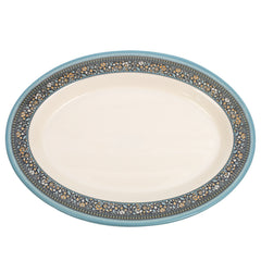 30PCS  6 Person Dinner Set Blue Mosaic