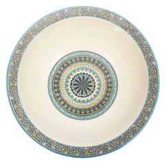 43PCS 8 Person Dinner Set Blue Mosaic - Habitt