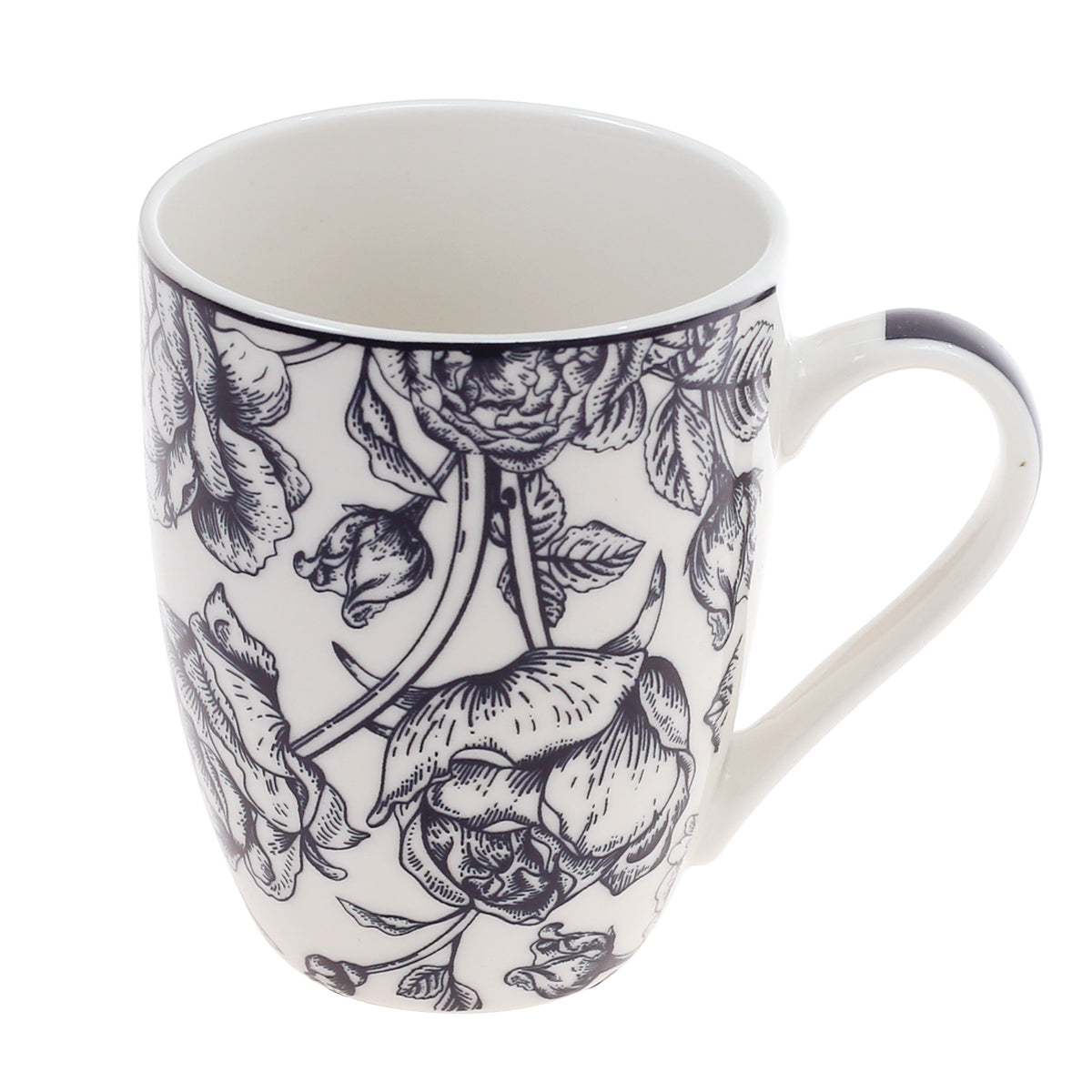 Mug Blue Leaves Printd