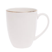 White Bone China Mug with Gold Rim – GGK D#4 - Habitt