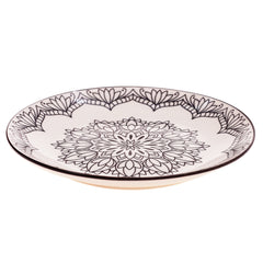 Quarter Plate Black Floral