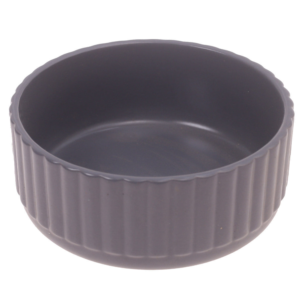 Ceramic Bowl Grey 6 X 6 X 2.5 Inch SD-007