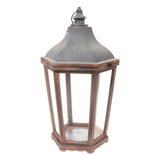 Floor Lantern Natural 15.6 X 15.6 X 30 Inch WL-005