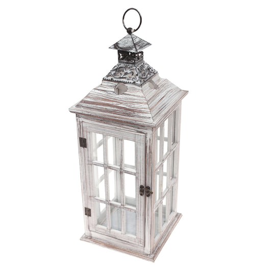 Floor Lantern Natural 8 X 8 X 21 Inch WL-001