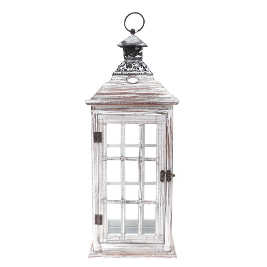 Floor Lantern Natural 8 X 8 X 21 Inch WL-001