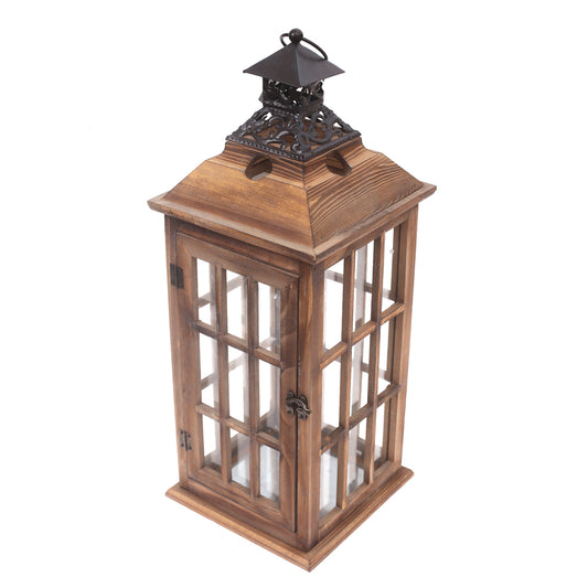 Floor Lantern Natural 8 X 8 X 21.5 Inch WL-002