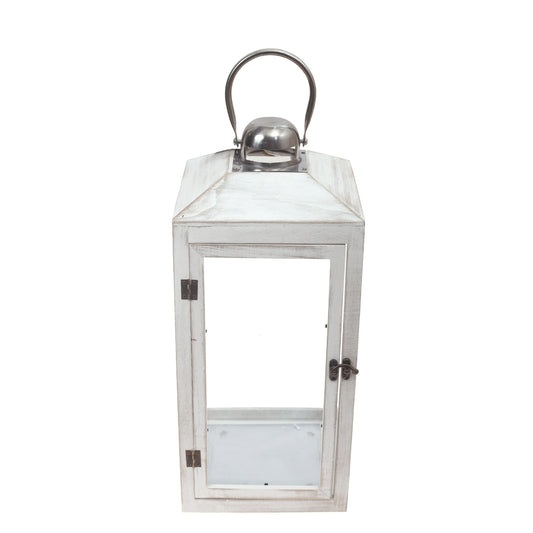Floor Lantern White 6.2 X 6.2 X 16.8 Inch WL-007