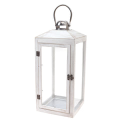 Floor Lantern White 6.2 X 6.2 X 16.8 Inch WL-007