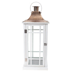 Floor Lantern White 8.6 X 8.6 X 17.5 Inch WL-006