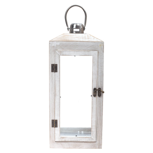 Floor Lantern White 8.75 X 8.75 X 18.5 Inch WL-007