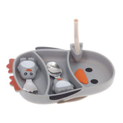 Kids Crockery Gray 7.5 X 1.5 X 9 Inch AS-005 - Habitt