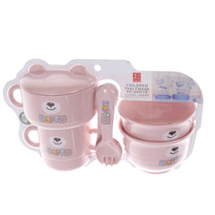 Kids Crockery Pink 7.5 X 4.5 X 12 Inch AS-002