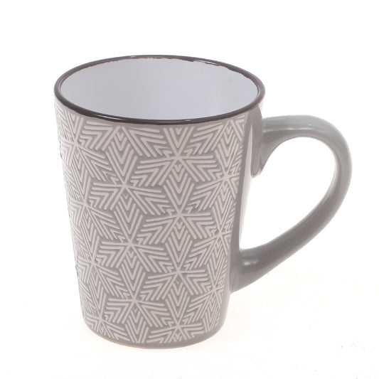 Mug Beige & Grey 4 X 4 X 4 Inch MHT-010