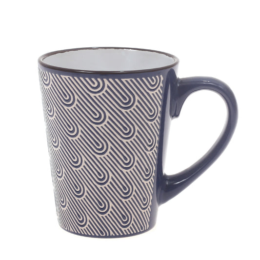 Mug Black & Blue 4 X 4 X 4 Inch MHT-011