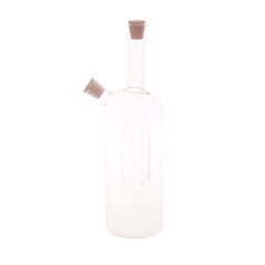 Oil Bottle Transparent 3.25 X 3.25 X 10.25 Inch JLX-016