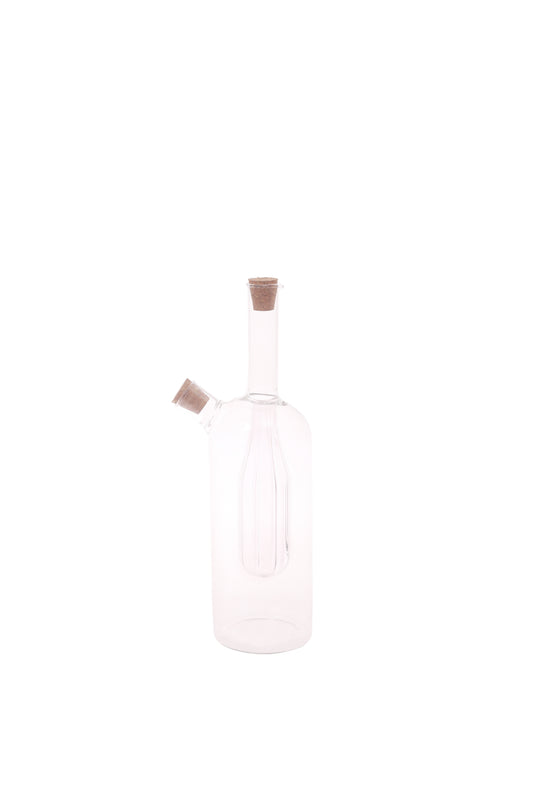 Oil Bottle Transparent 3.25 X 3.25 X 10.25 Inch JLX-016