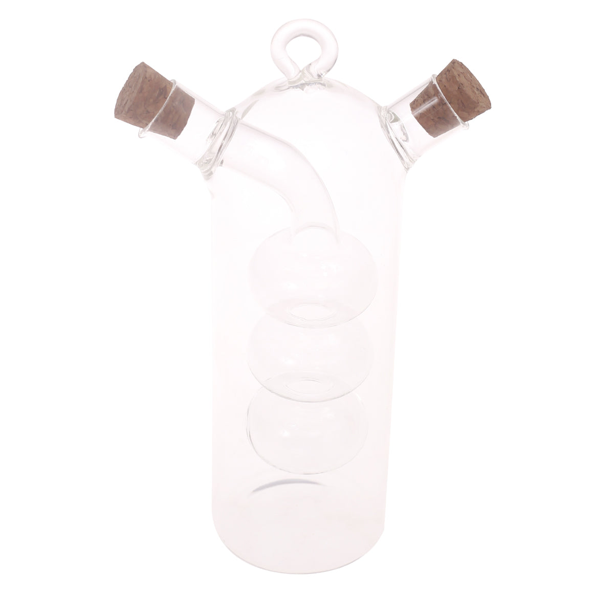 Oil Bottle Transparent 3.5 X 3.5 X 8 Inch JLX-017