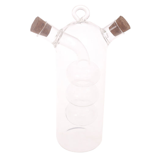 Oil Bottle Transparent 3.5 X 3.5 X 8 Inch JLX-017