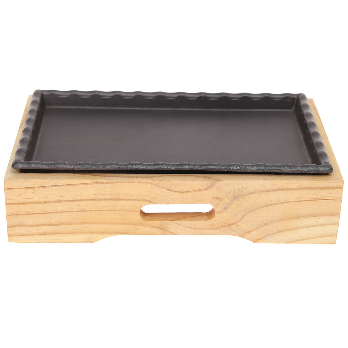 Sizzler Plate Black 11 X 7 X 3 Inch JLX-002