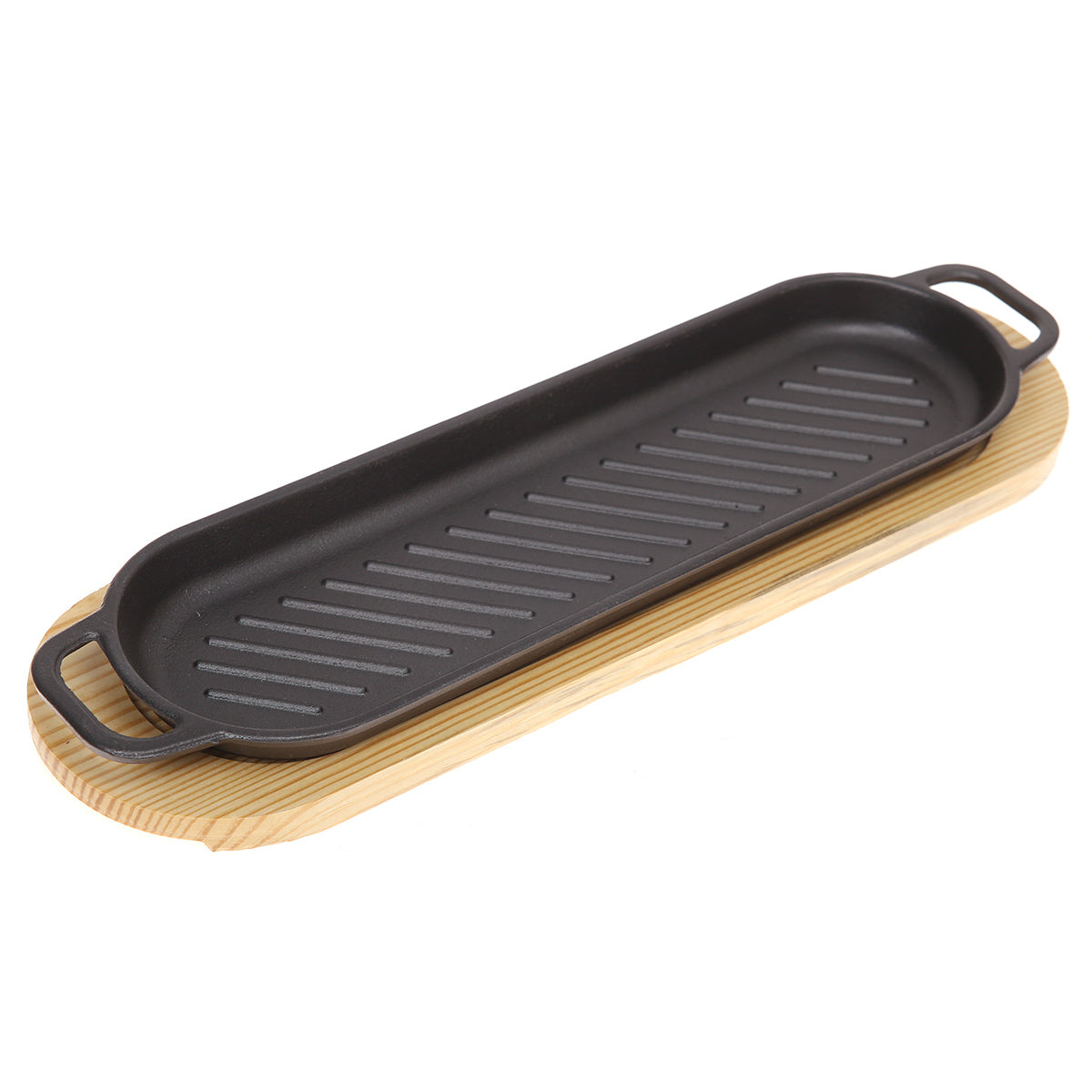 Sizzler Plate Black 17 X 5.5 X 1.5 Inch JLX-012